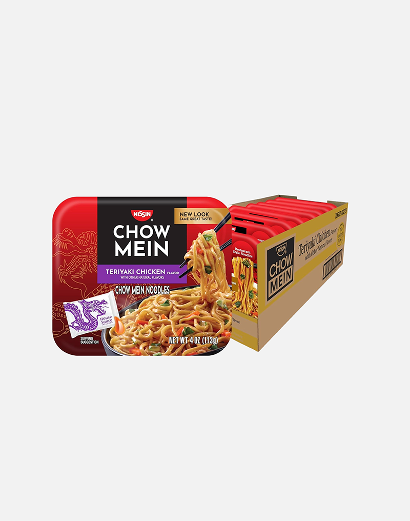 Nissin Chow Mein Teriyaki, Chicken, 4 Ounce