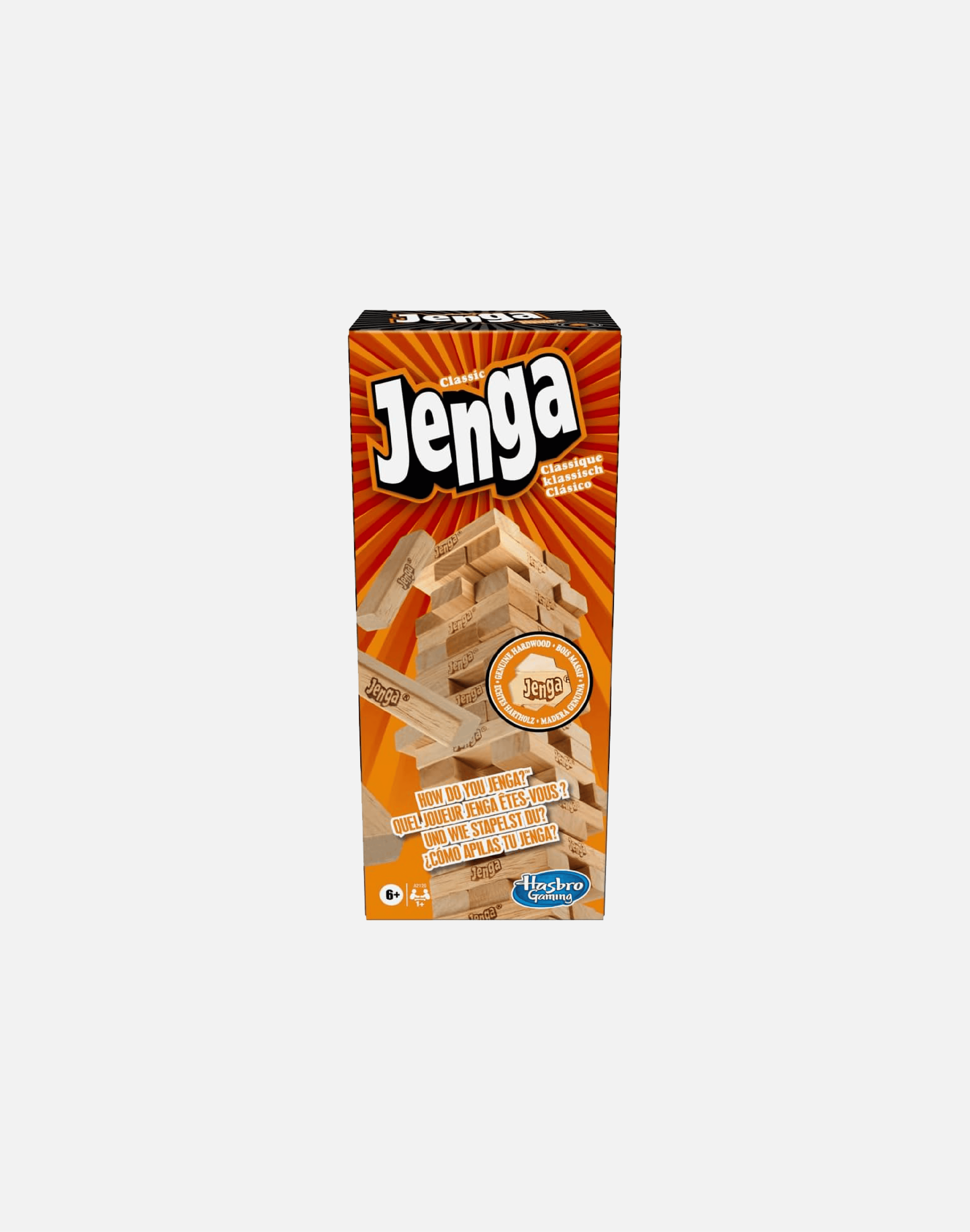 Hasbro Gaming Jenga Classic Game with Genuine Hardwood Blocks