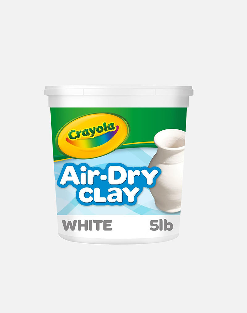 Crayola Air Dry Clay (5lbs), Natural White Modeling Clay for Kids
