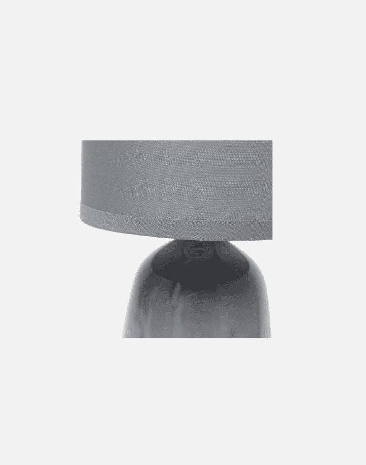 Simple Designs 10.04" Tall Traditional Ceramic Thimble Base Bedside Table Desk Lamp