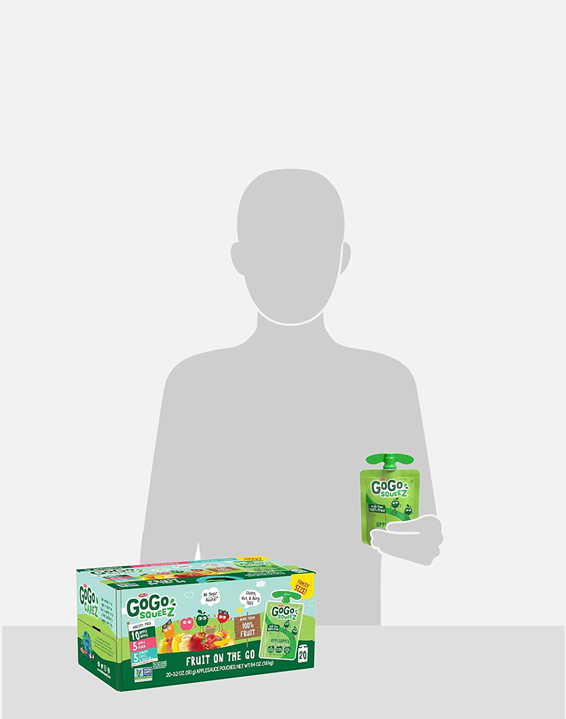 GoGo squeeZ Fruit on the Go Variety Pack, Apple, Peach & Gimme Five!
