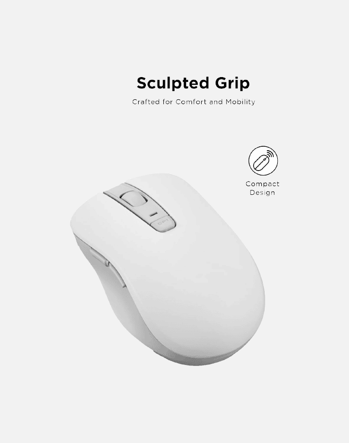 Lenovo Bluetooth Silent Mouse (WL300) - 5 Button Computer Mouse with Silent Left & Right Click