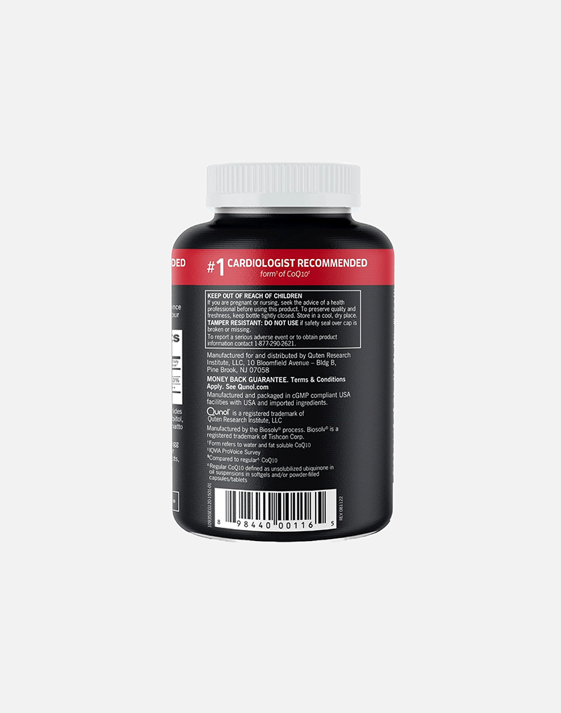 Qunol CoQ10 100mg Softgels, Ultra CoQ10 100mg, 3x Better Absorption