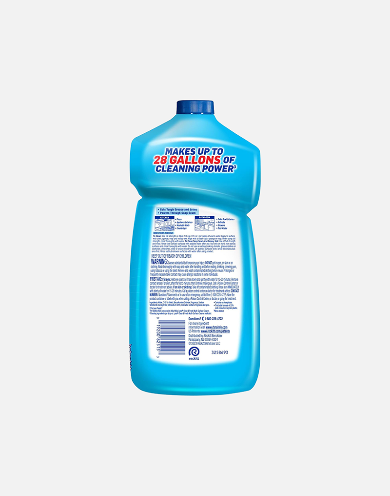 LYSOL Power Clean Multi-Surface Cleaner, 2x Concentrated Pour
